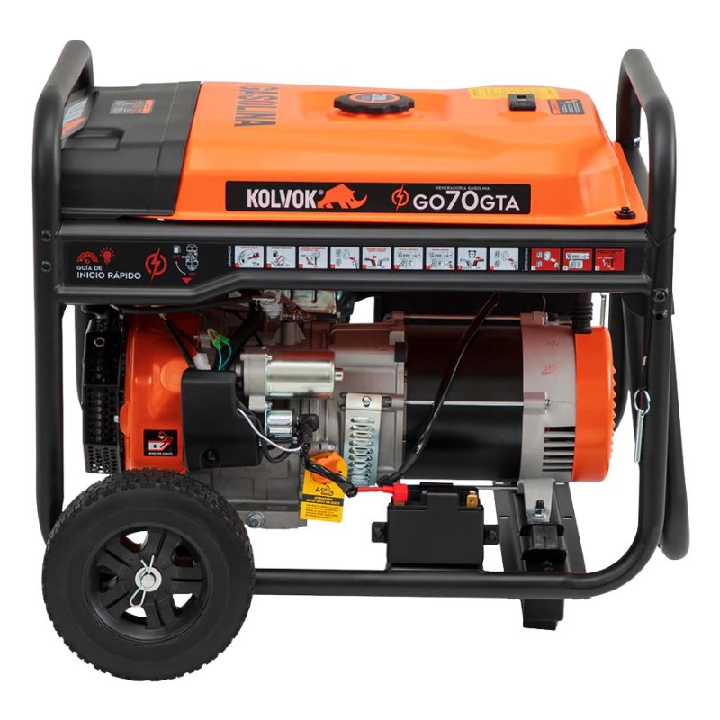 Generador Eléctrico Gasolina 6/6.5kW Kolvok GO70GTA – Opción ATS